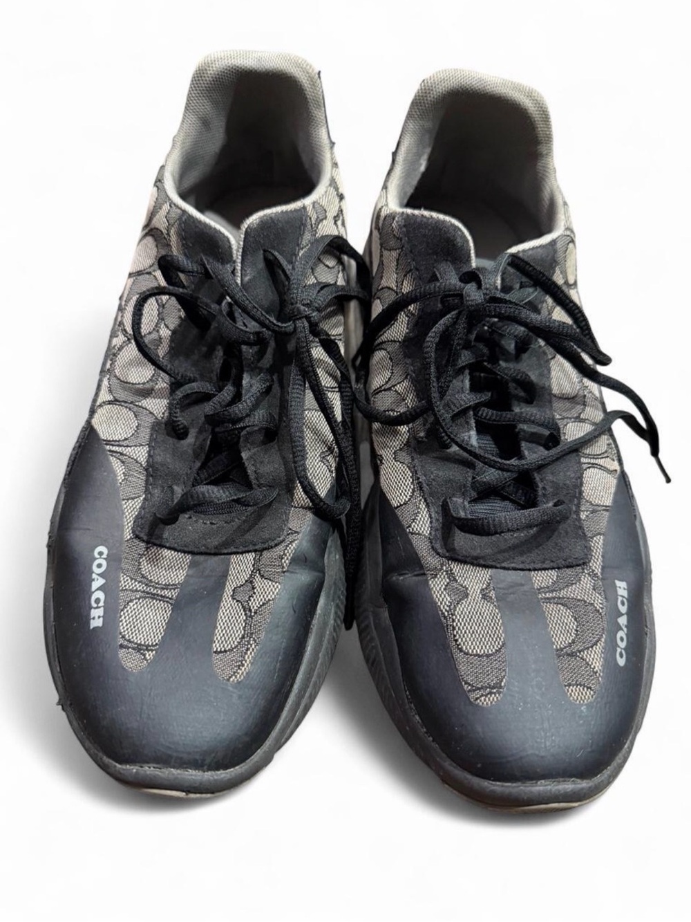 Coach CitySole Runner Sneakers – Black Signature Monogram